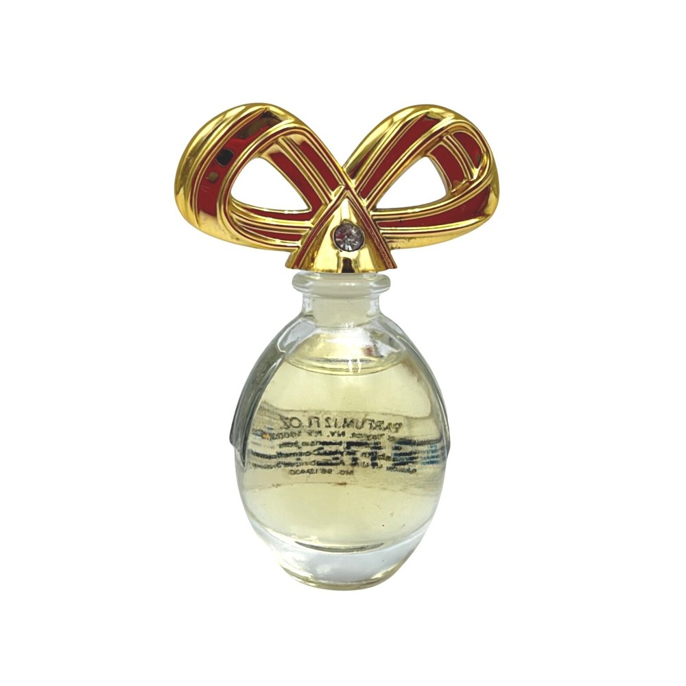 Elizabeth Taylor White Diamonds Parfum Mini 3.7ml .12oz Gold Bow Splash